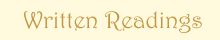 Written Readings